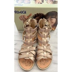 Primigi Girls Cage Gladiator Sandals EU 30 US 12 Bronze Metallic